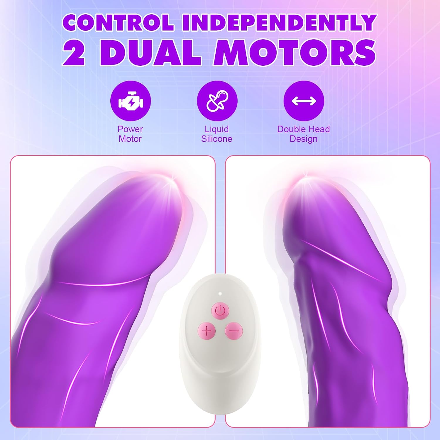 15.7" Double Ended Vibrating Dildo - Vixen