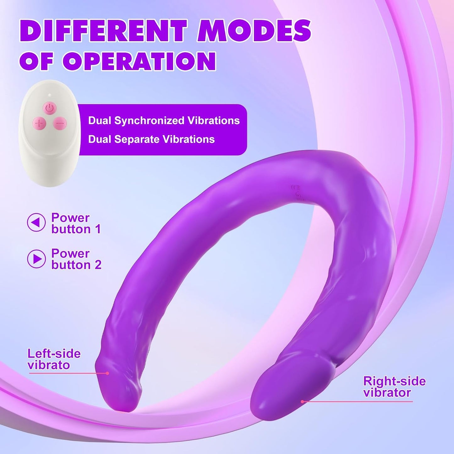 15.7" Double Ended Vibrating Dildo - Vixen