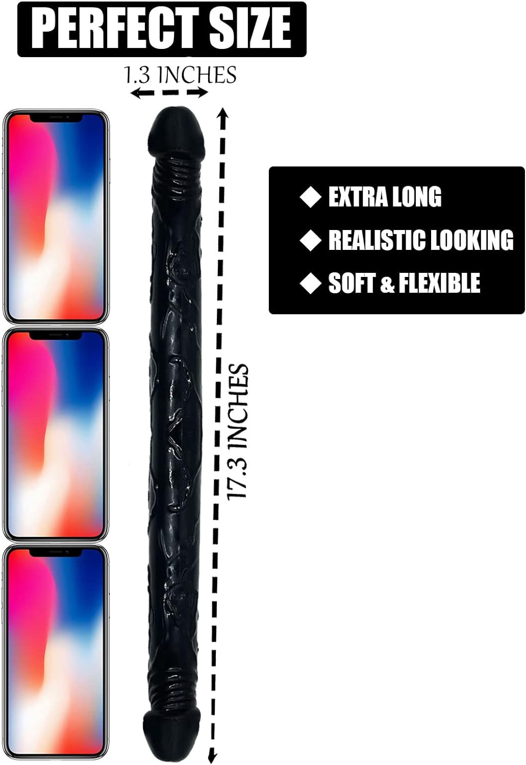 17" Double Ended Dildo - Vixen