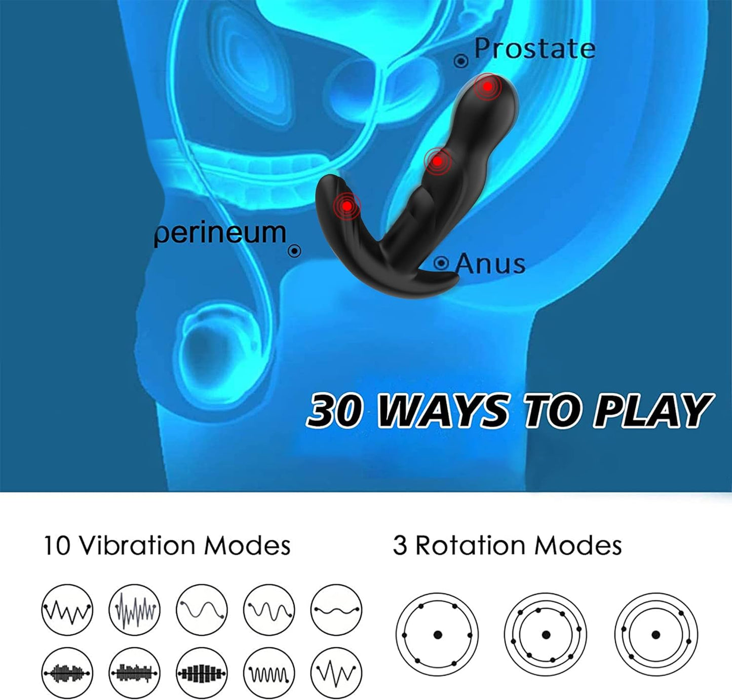 360° Rotating Prostate Massager - Vixen