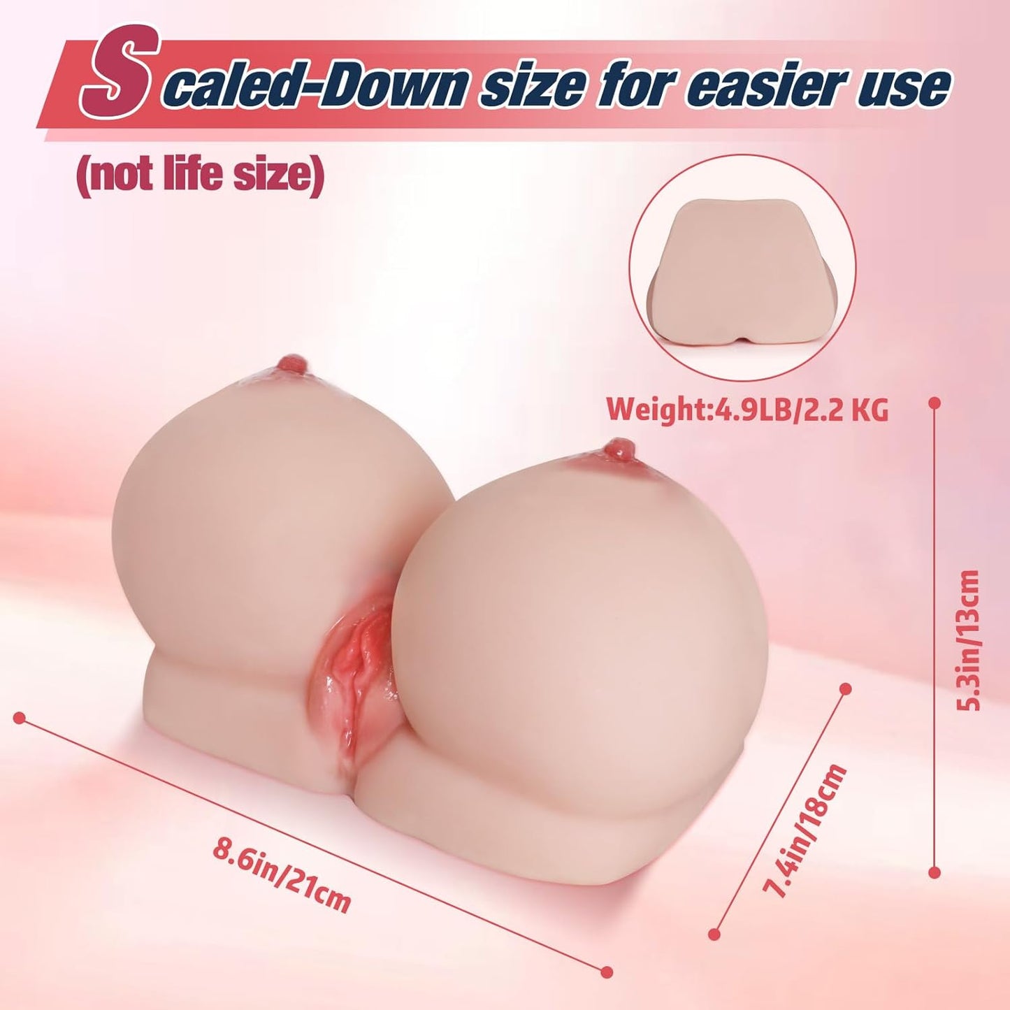 4.9lbs Perky Boobs Sex Doll - Vixen