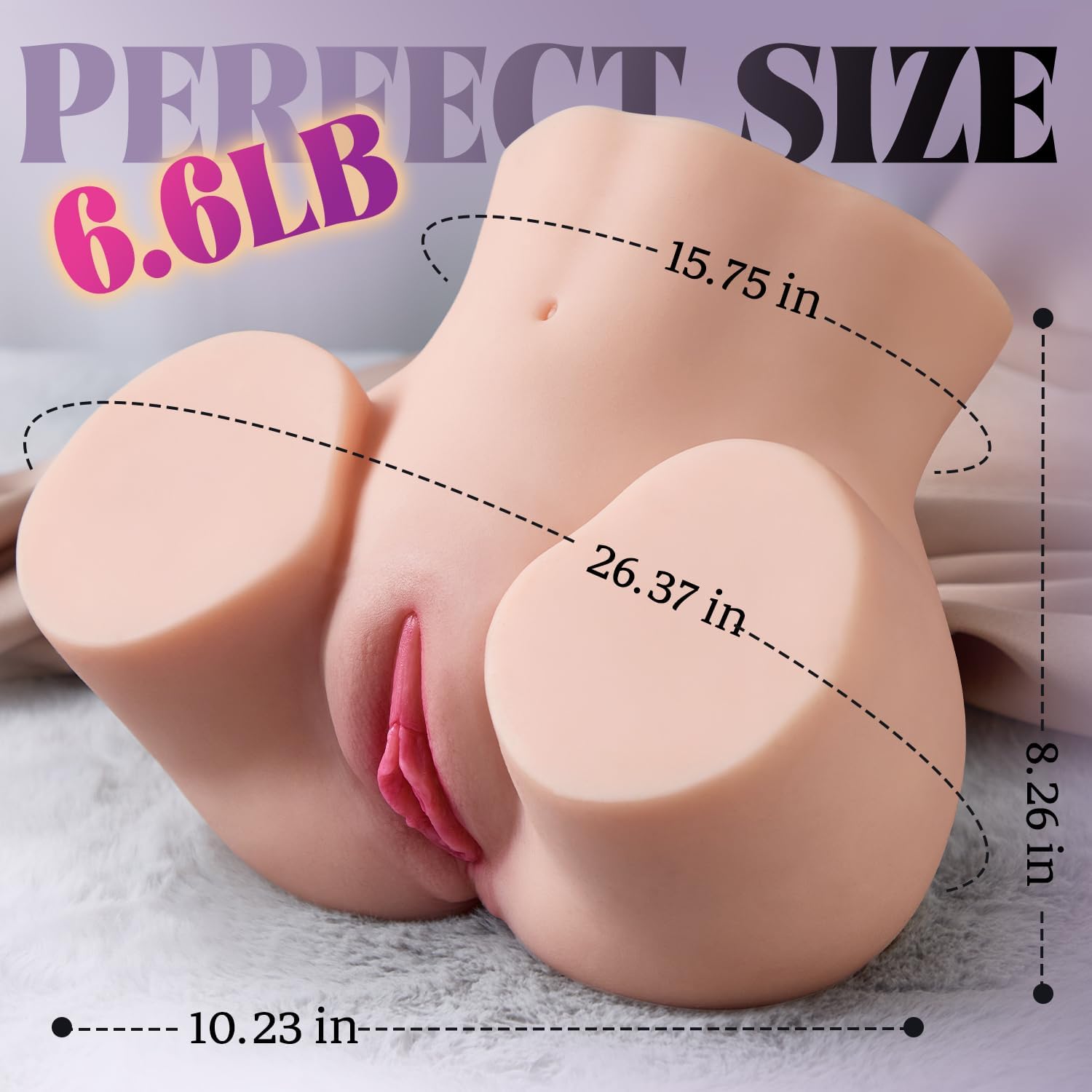 6.6lbs Max Pleasure Sex Doll Torso - Vixen