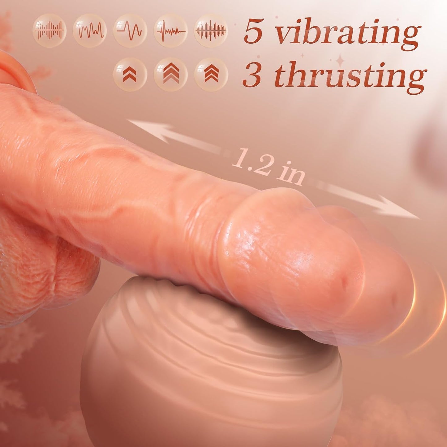 8" Remote Control Thrusting Dildo - Vixen