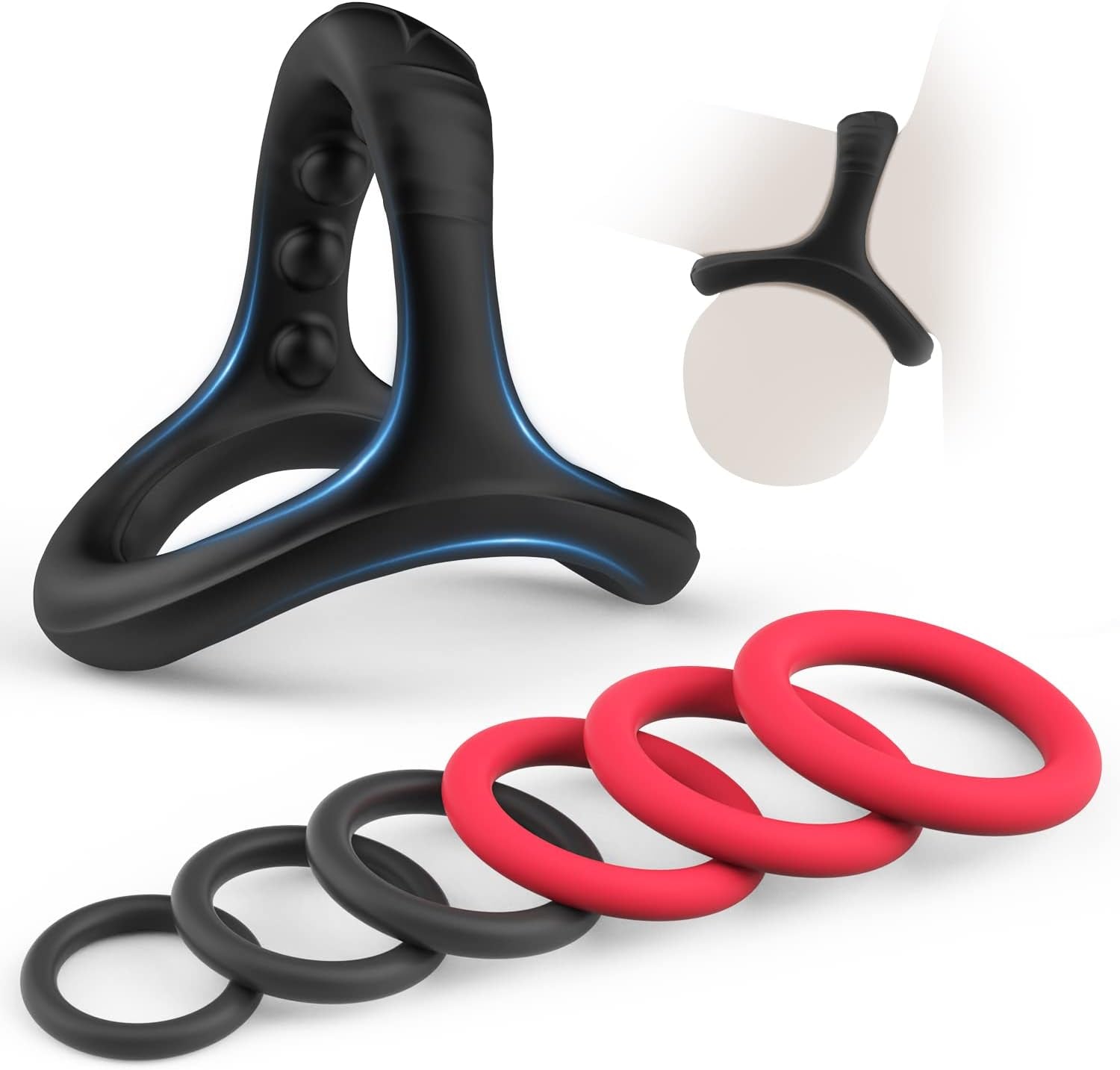 Silicone Cock/Penis Rings Set