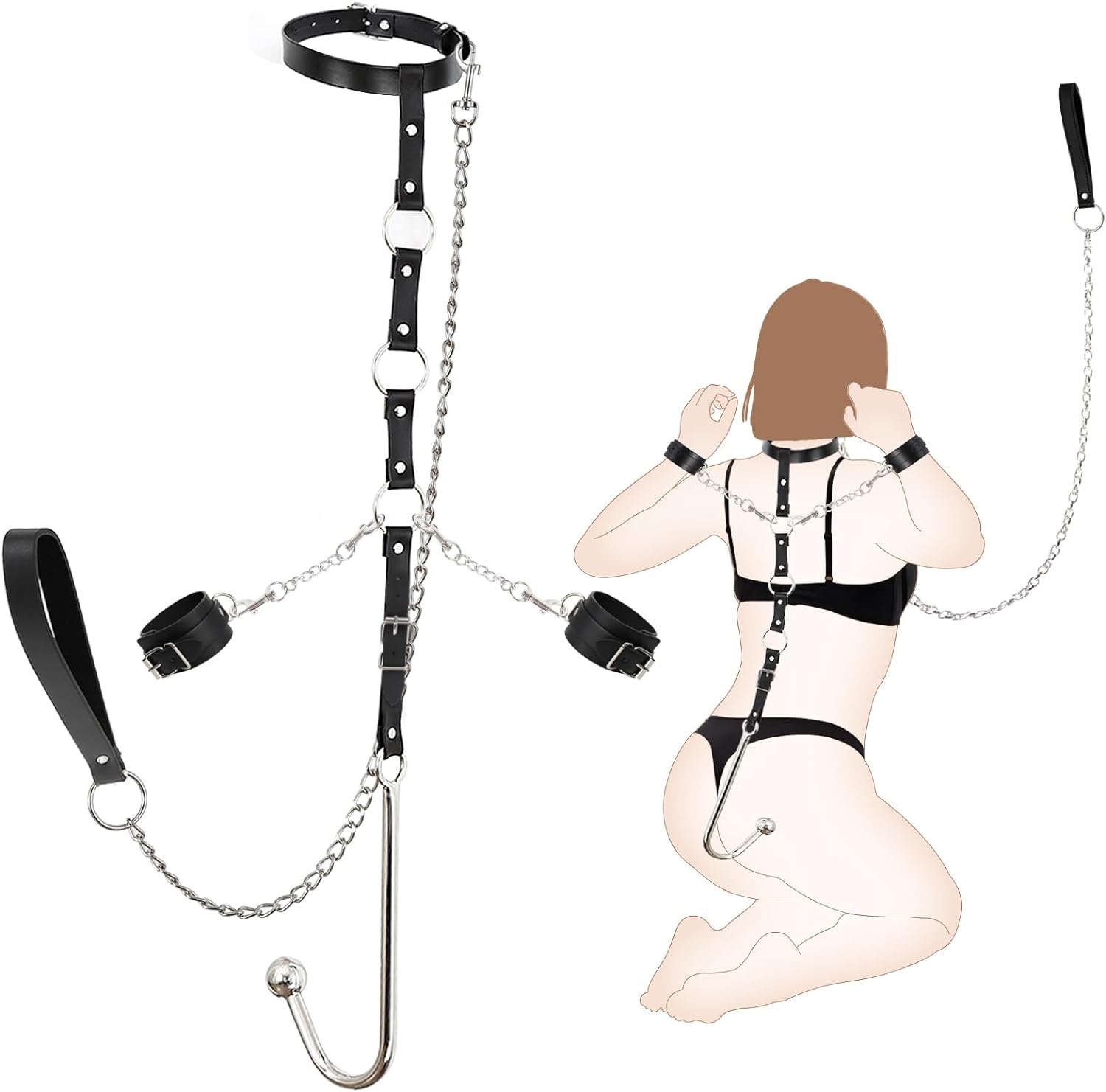 BDSM Anal Hook Restraints Kit - Vixen