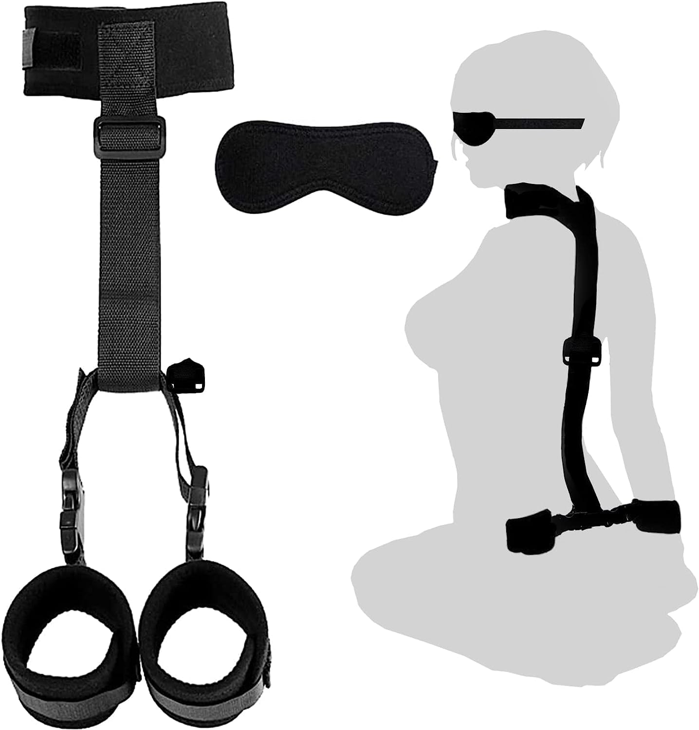 BDSM Neck to Wrist Restraints Set - Vixen