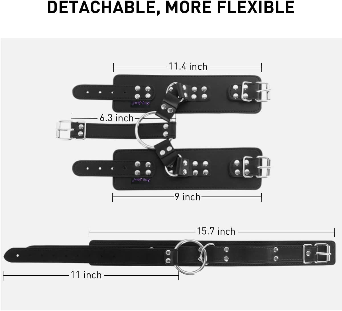 BDSM Neck to Wrist Restraints - Vixen