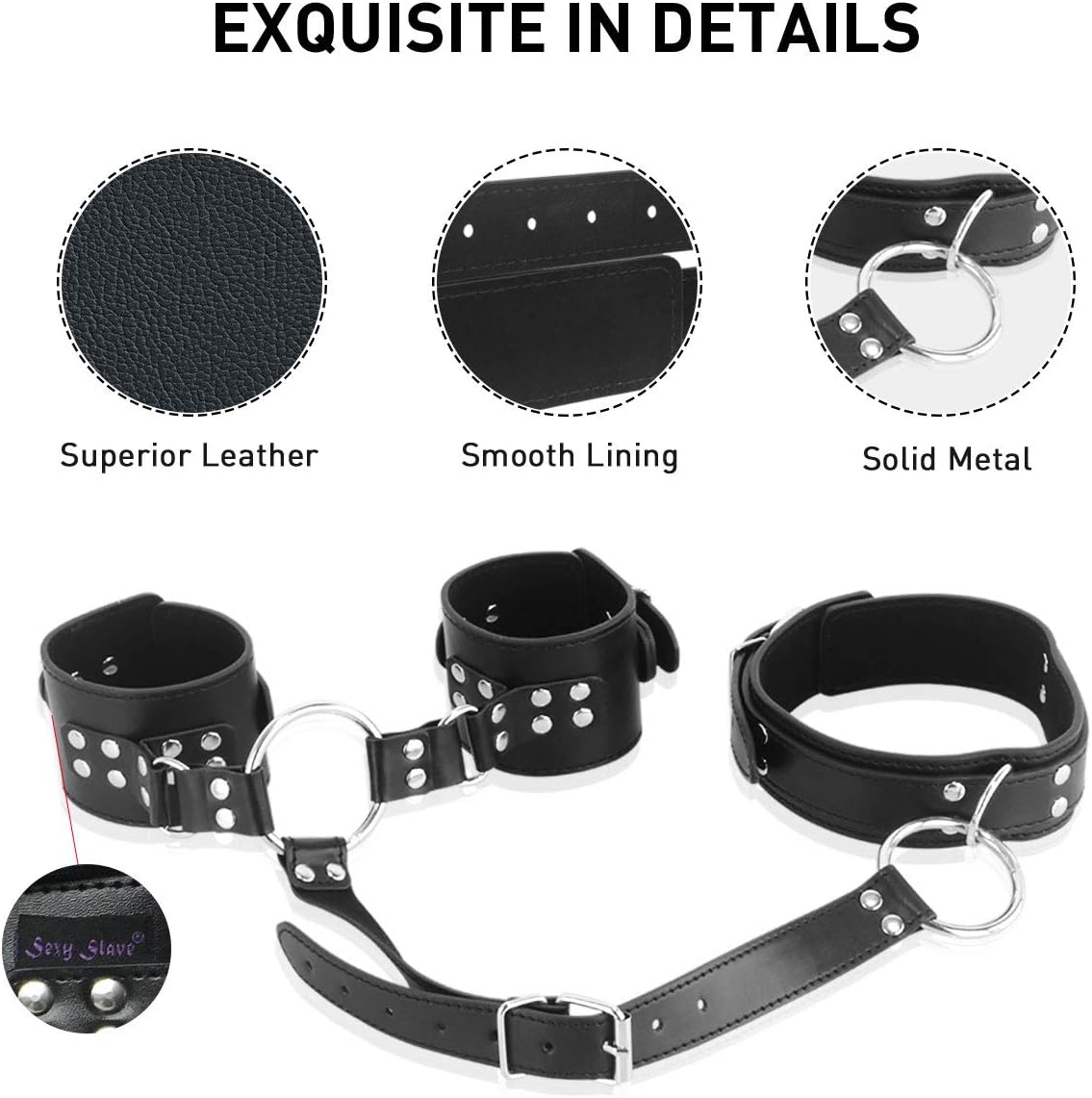 BDSM Neck to Wrist Restraints - Vixen