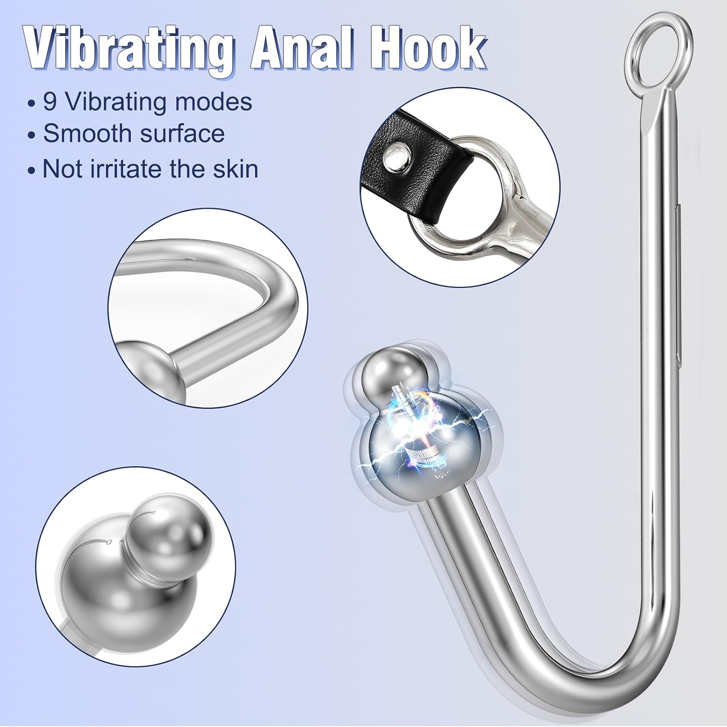 BDSM Vibrating Anal Hook - Vixen