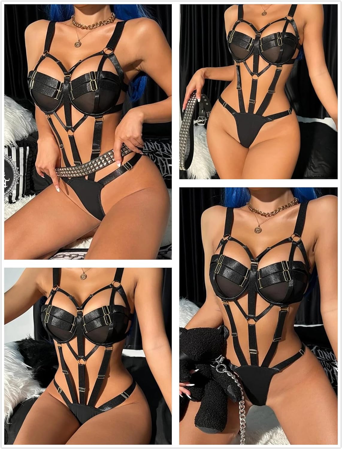 Bondaged Underwired Teddy Lingerie - Vixen