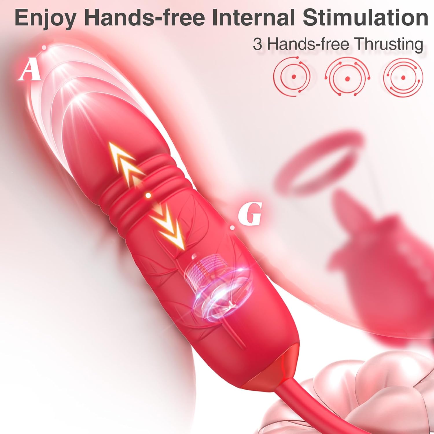 Clit Stimulator Thrusting Dildo - Vixen