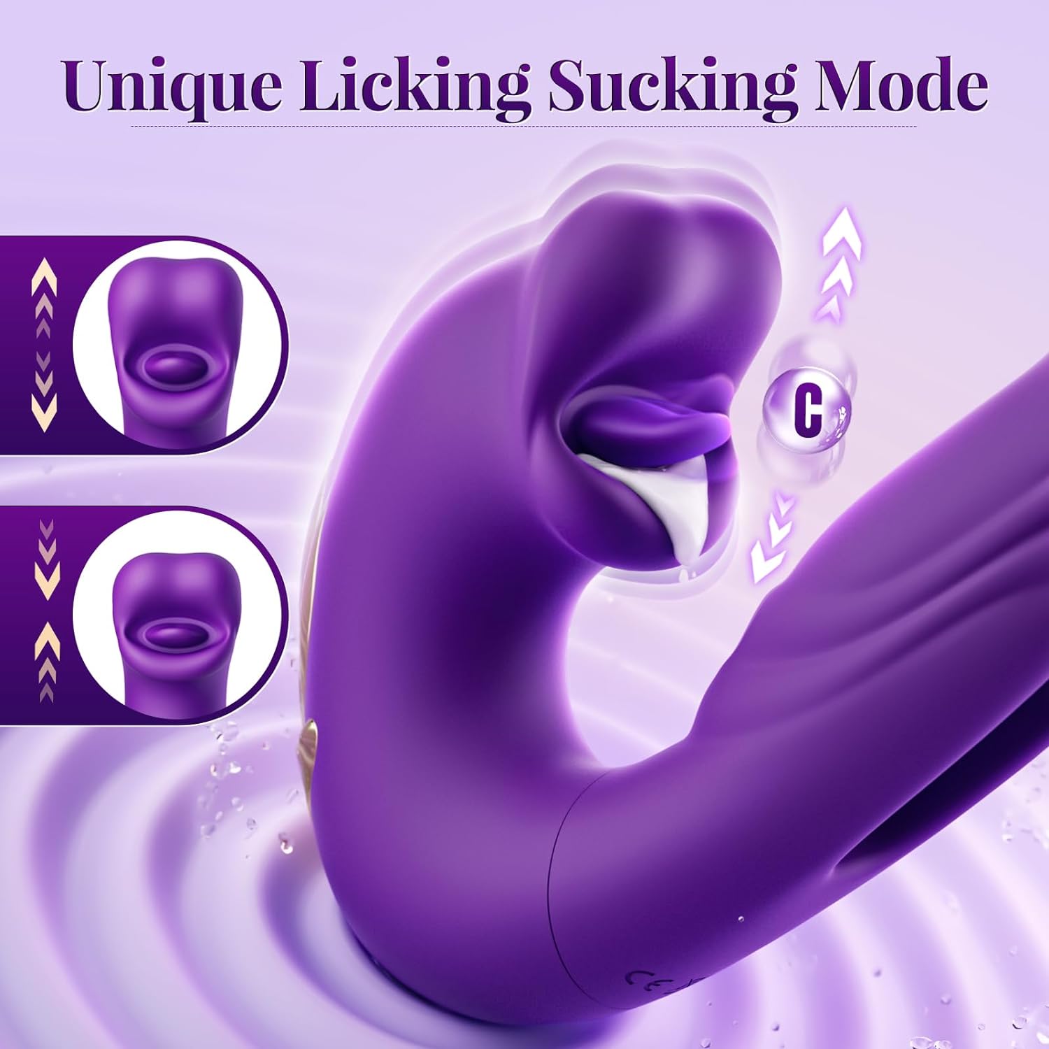 Clit Sucking Thrusting Vibrator Dildo - Vixen