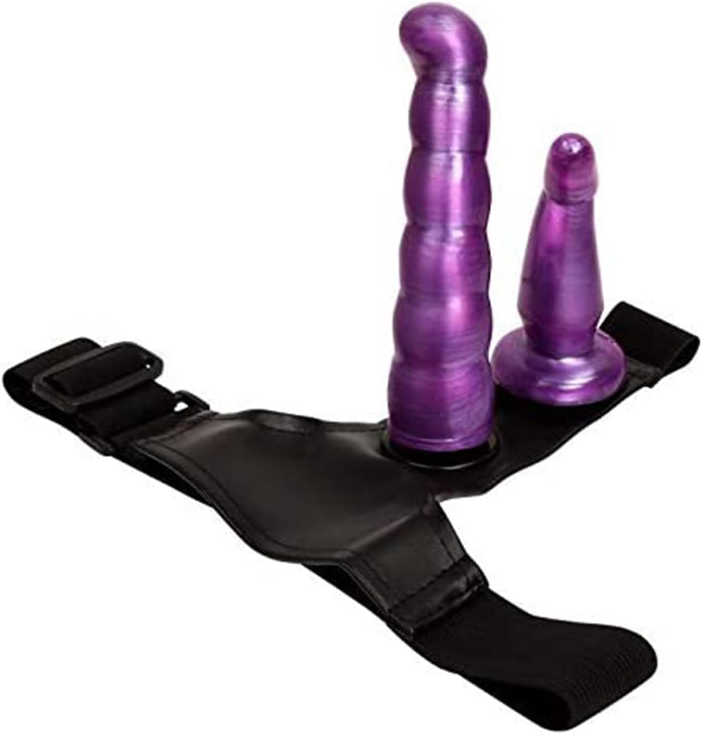 Double Purple Dildo Strap On - Vixen