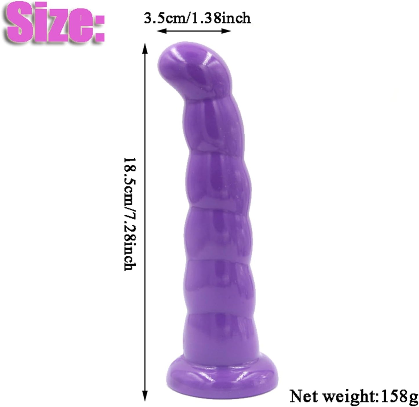 Double Purple Dildo Strap On - Vixen