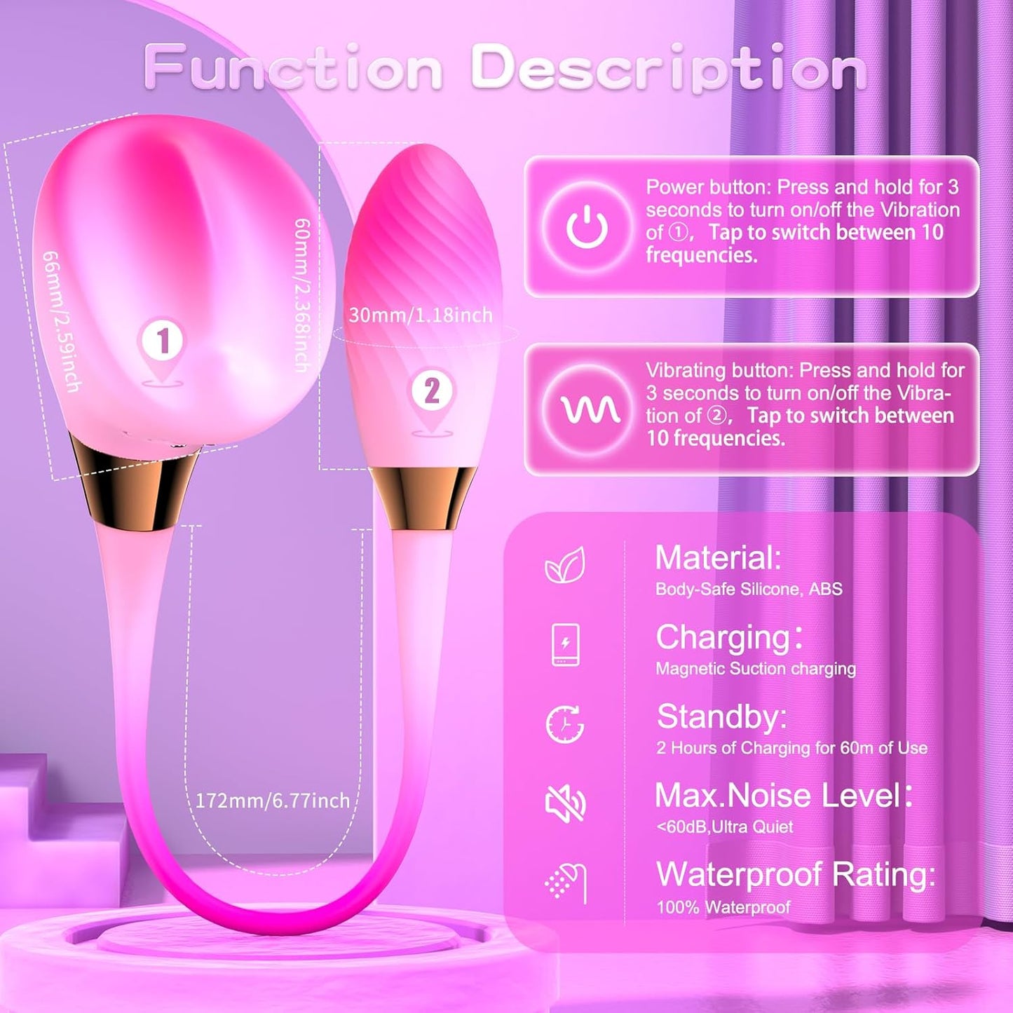 Double stimulation Clit Vibrator - Vixen