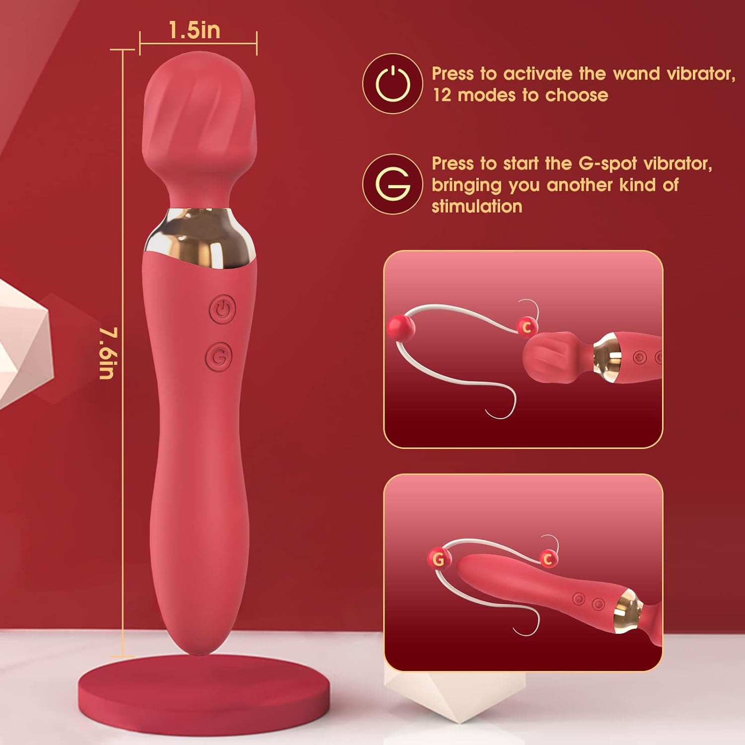 G - Spot Wand Vibrator - Vixen