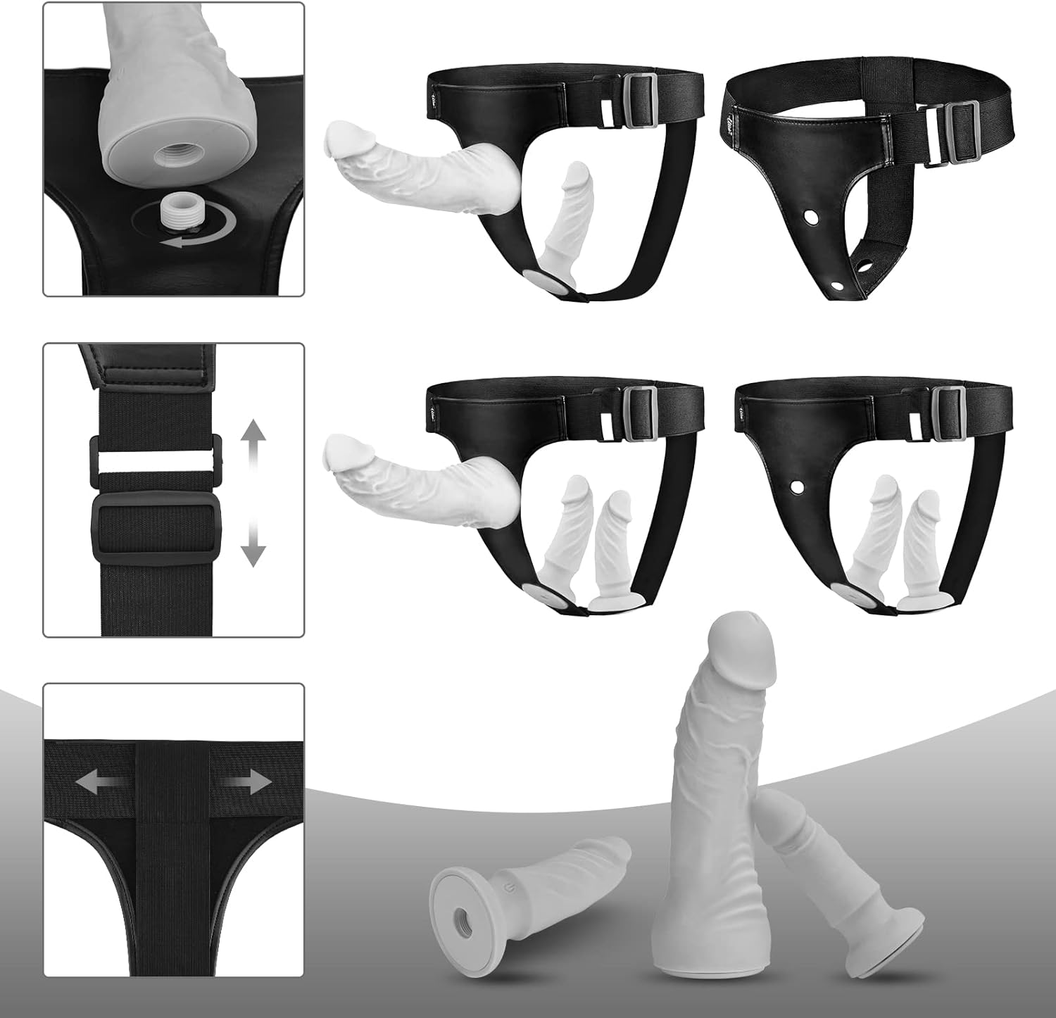 Harness Strap - On Vibration Dildos - Vixen