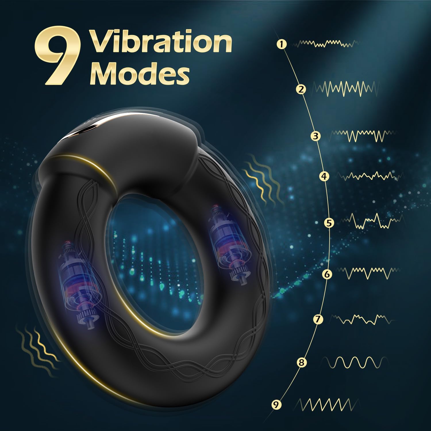 Heat Vibrating Cock Ring - Vixen