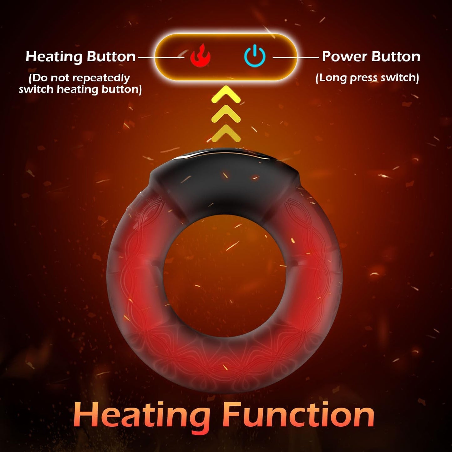 Heat Vibrating Cock Ring - Vixen