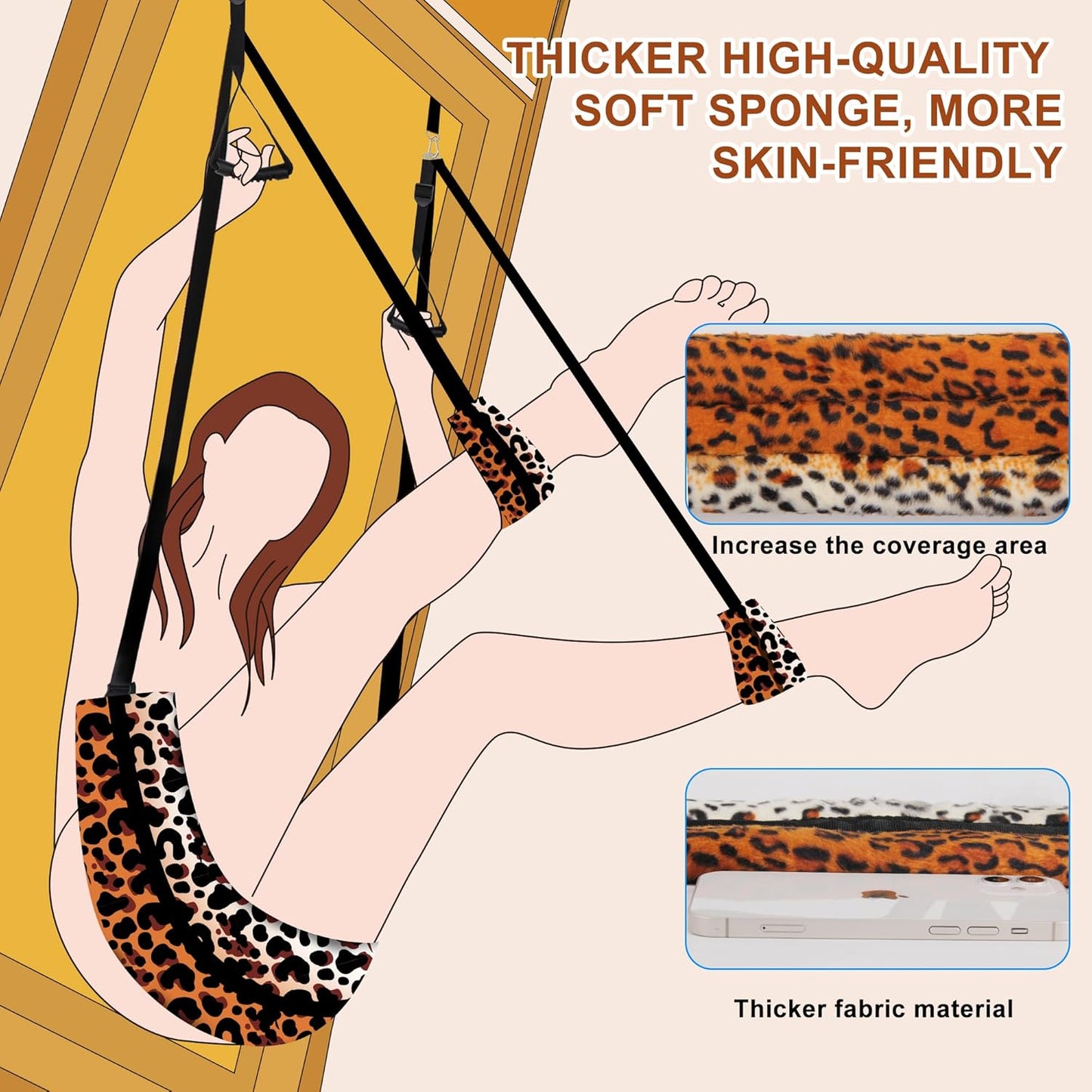 Leopard Print Sex Swing - Vixen