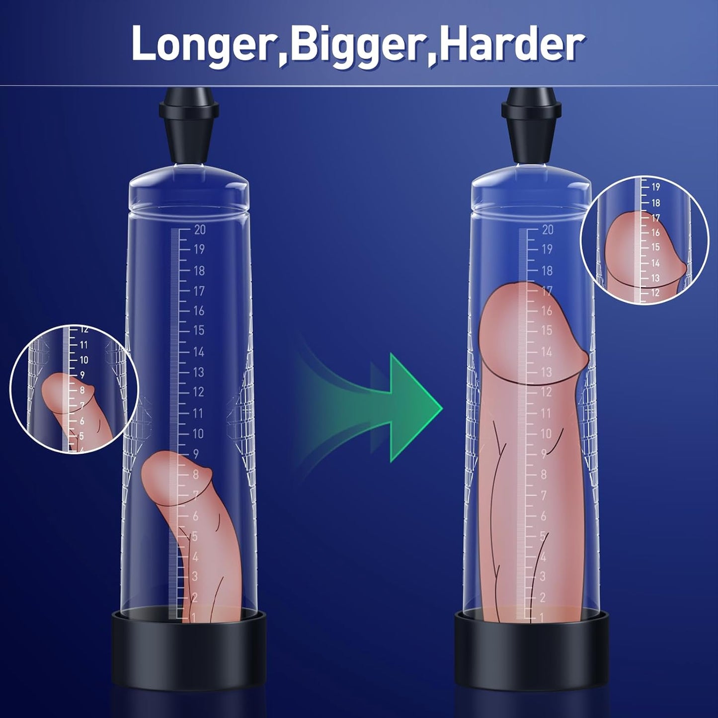 Manual Penis Pump Extender - Vixen