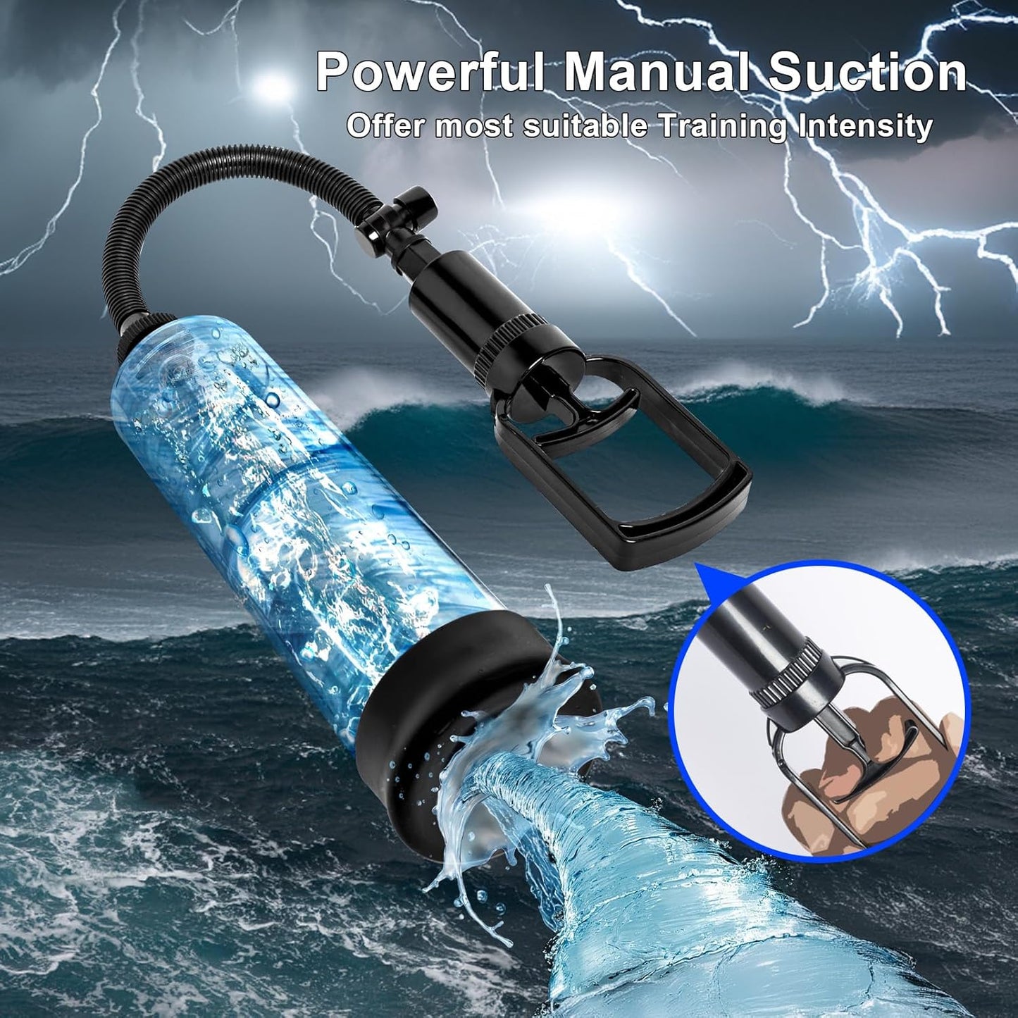 Manual Vacuum Penis Pump Extender - Vixen