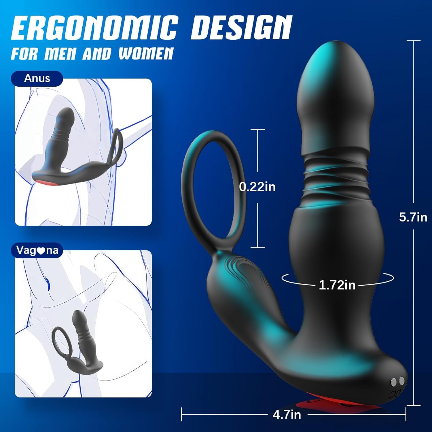 Prostate/Anal Vibrator Massager - Vixen