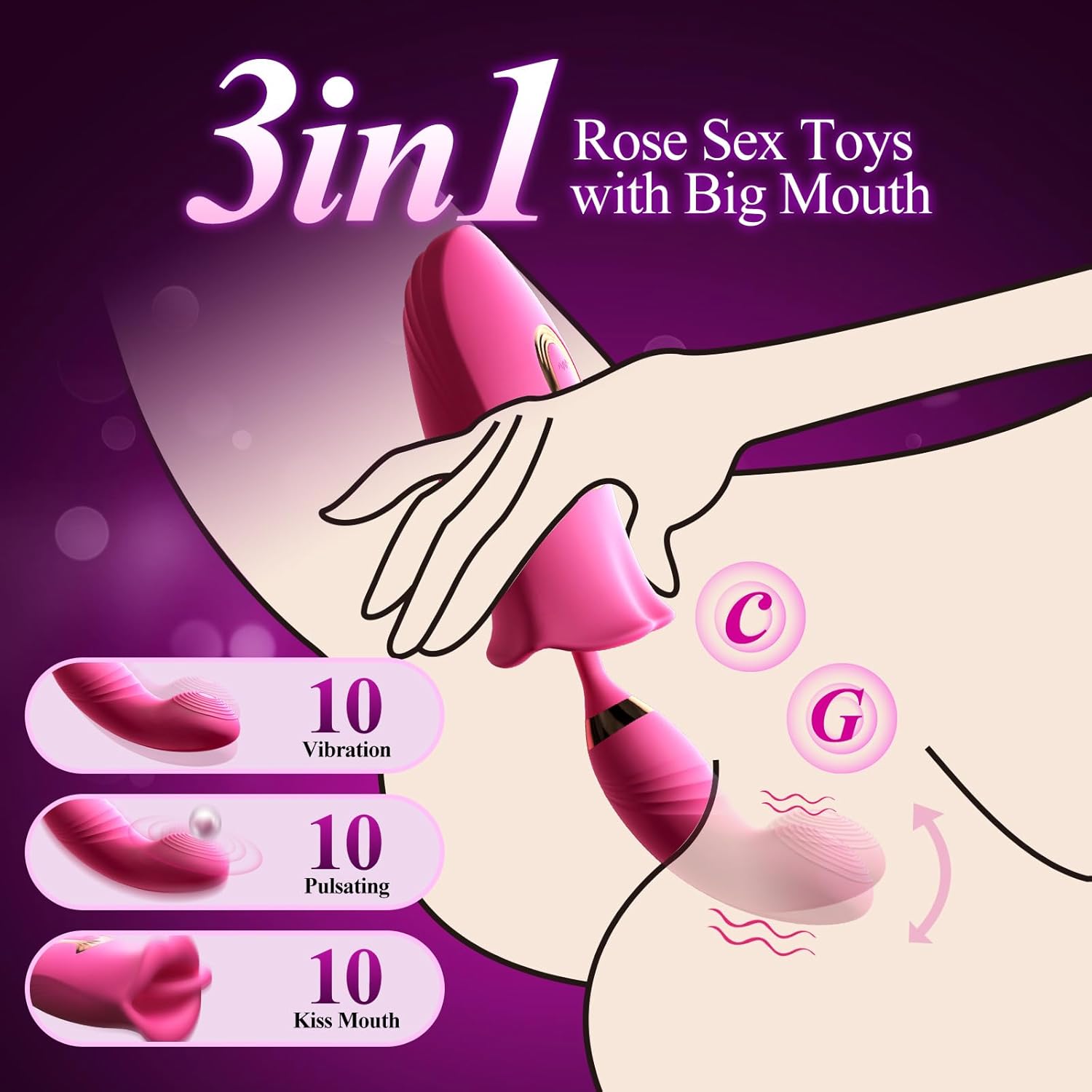 Quick Handle Clit & G - Spot Vibrator - Vixen