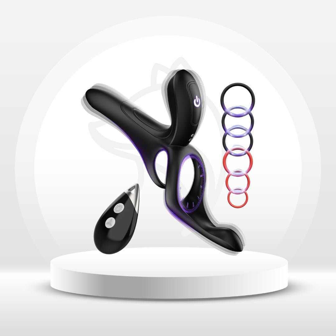 Remote Control Clit Vibrator Cock Ring - Vixen