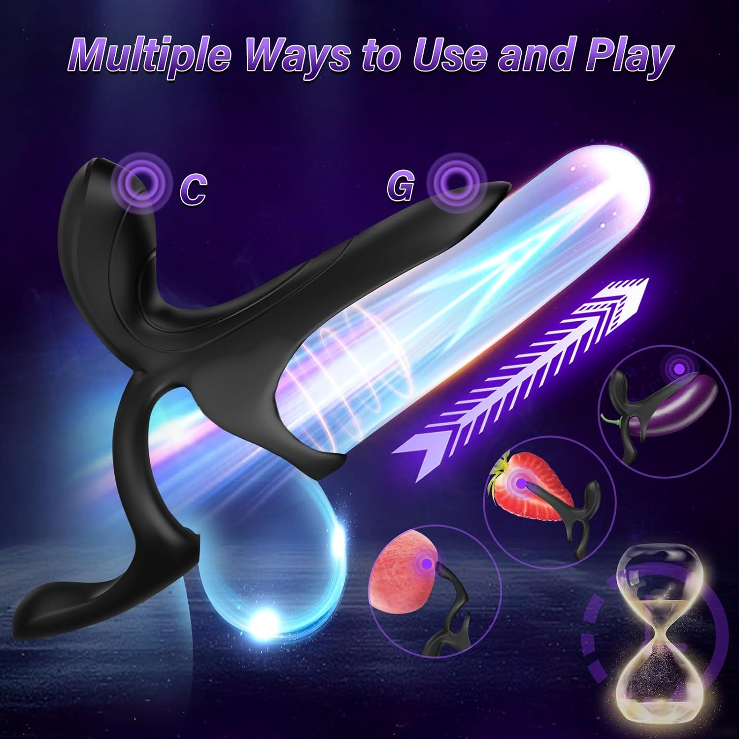 Remote Control Clit Vibrator Cock Ring - Vixen