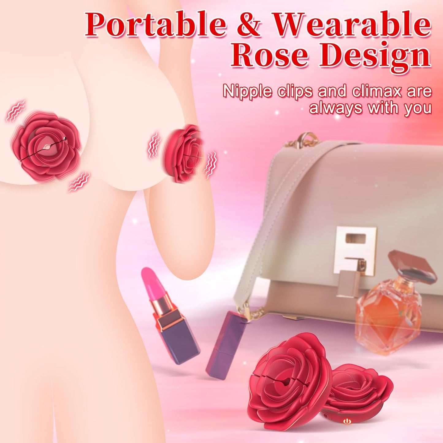 Rose Nipple Vibrator - Vixen