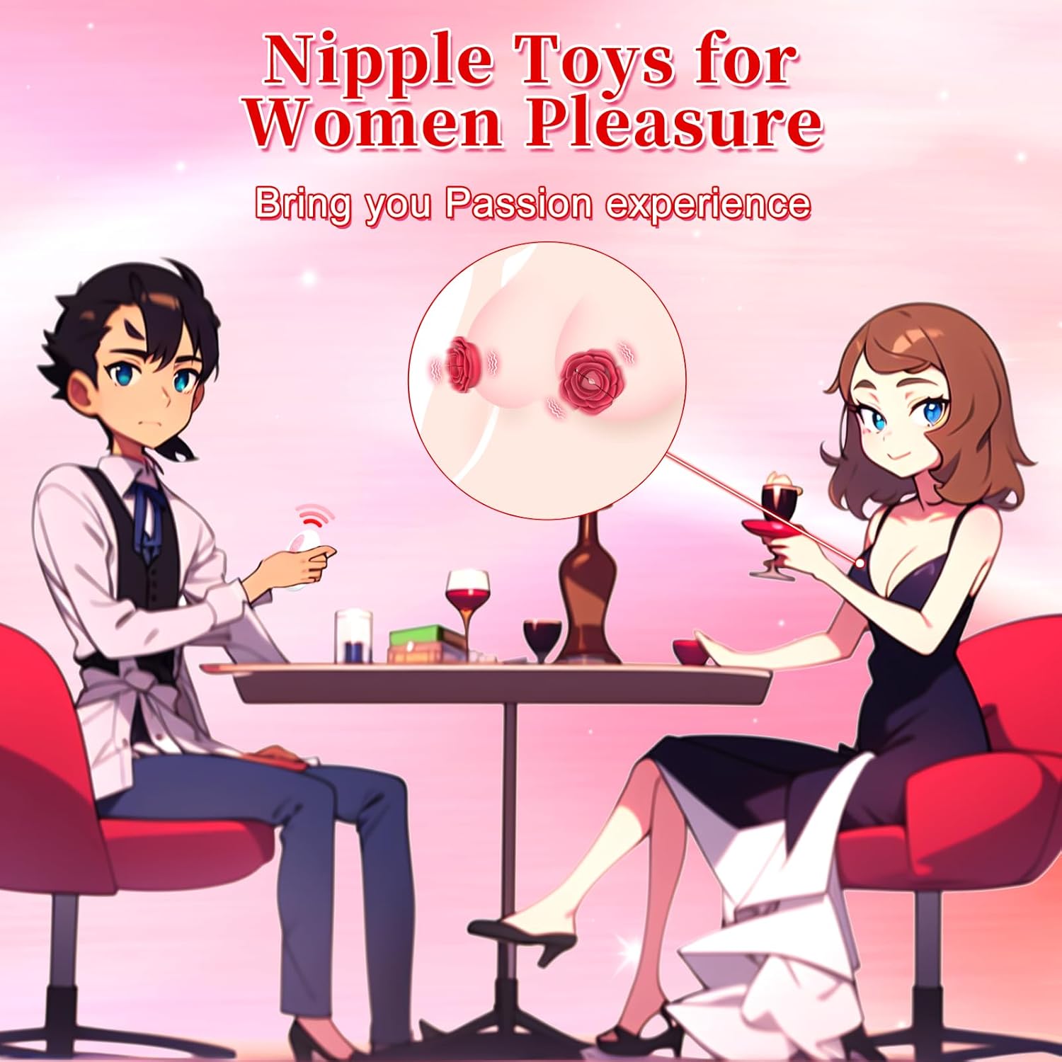 Rose Nipple Vibrator - Vixen