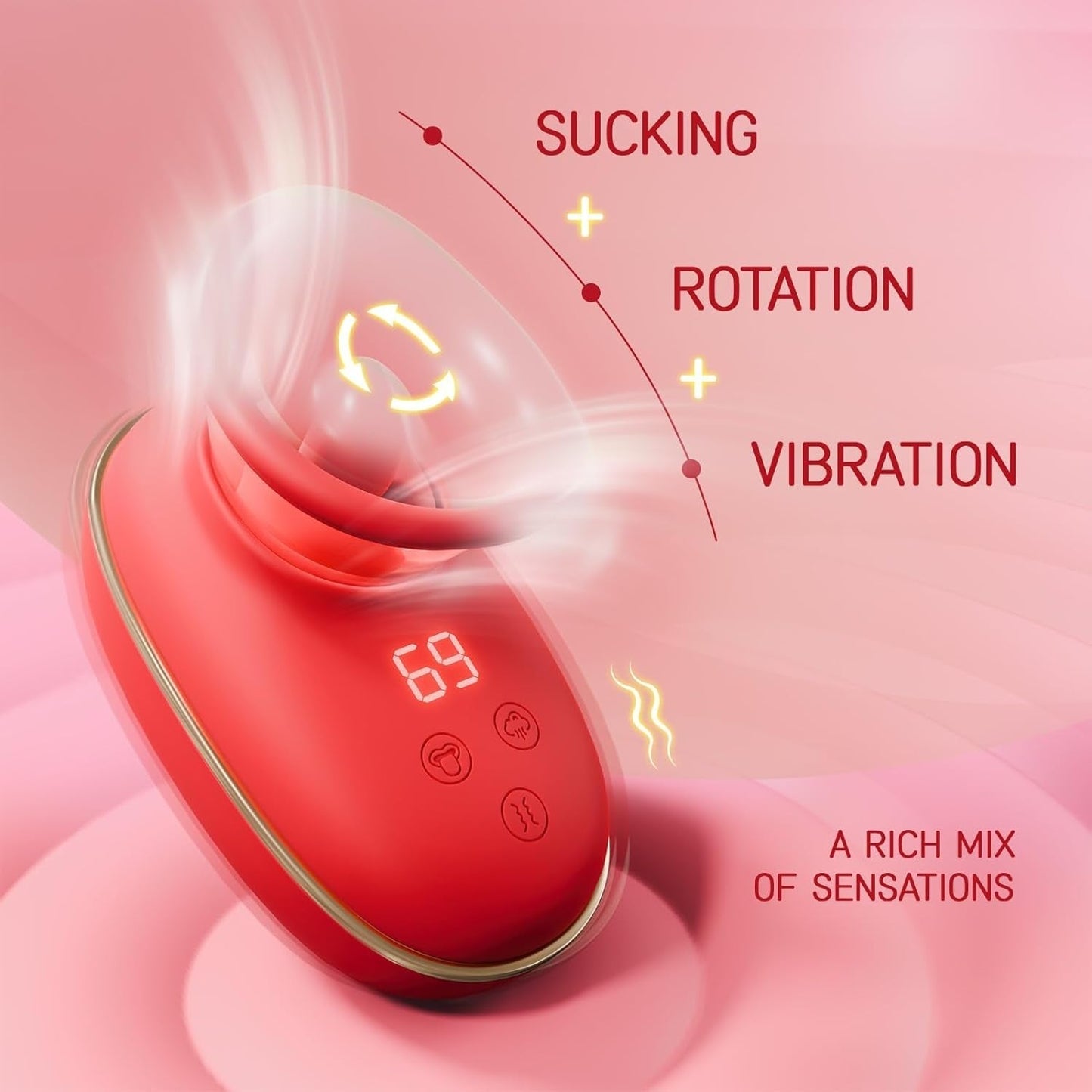 Rose Tongue Licking Clit Stimulator - Vixen