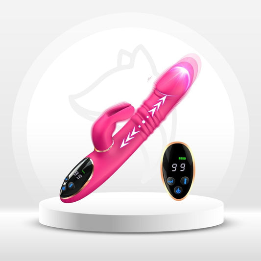 Thrust & Vibrate Silicone Dildo - Vixen