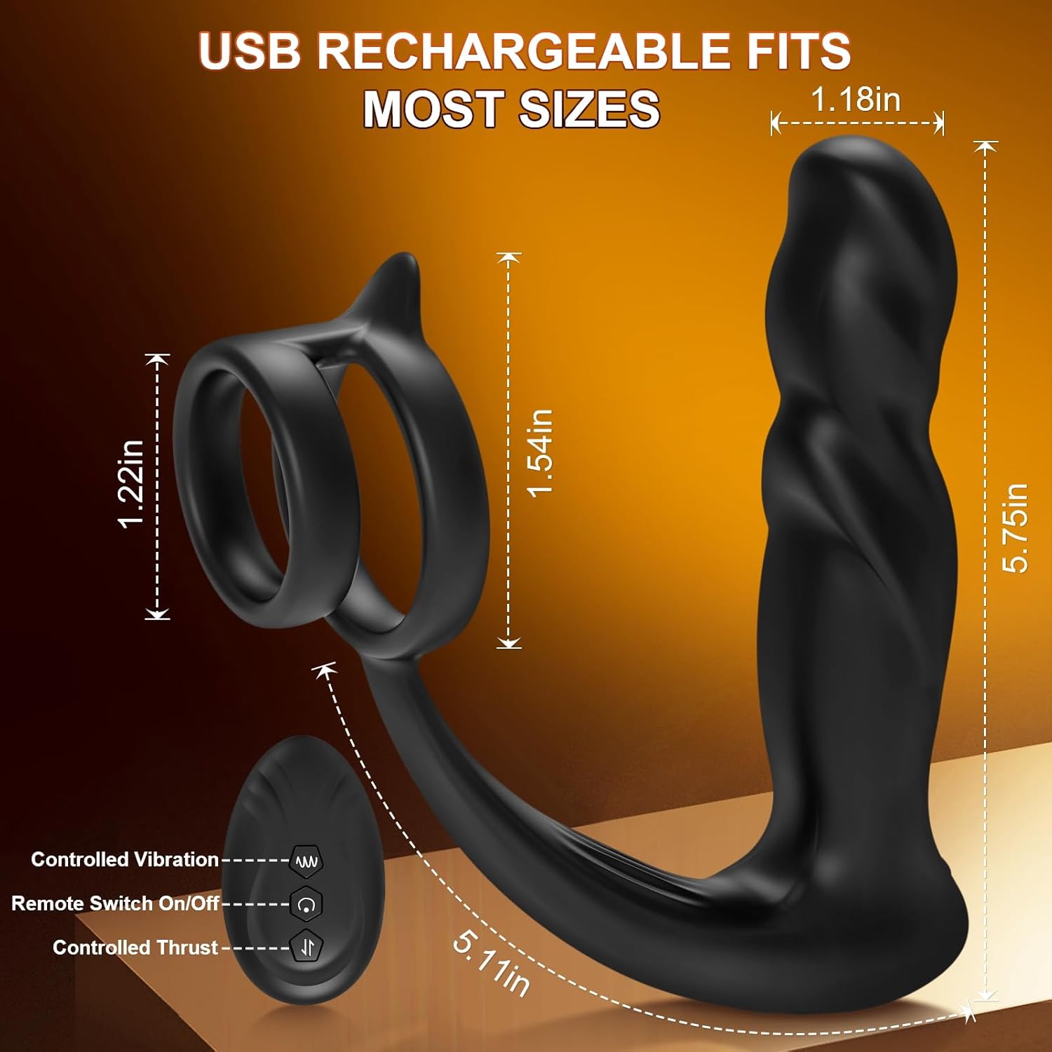 Thrusting Anal Plug Prostate Massager - Vixen