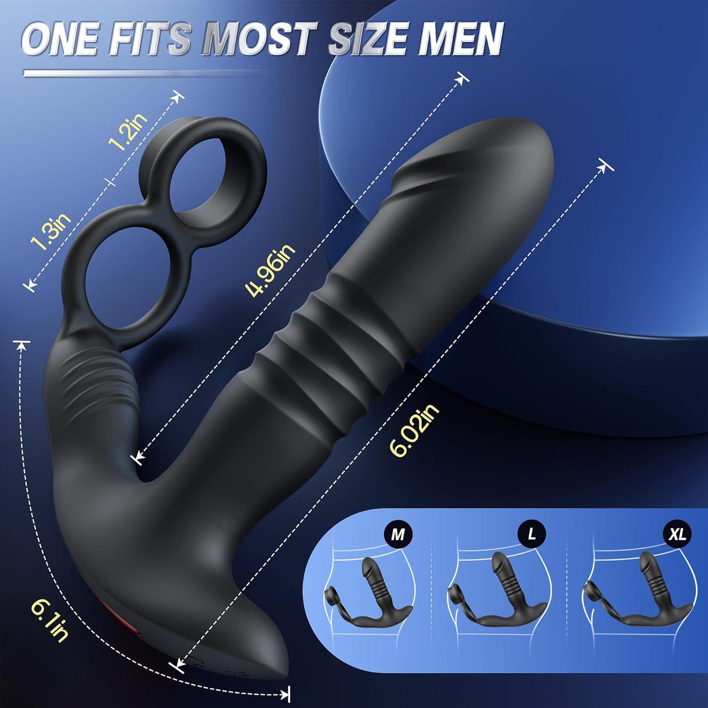 Thrusting Prostate Massager Cock Ring - Vixen