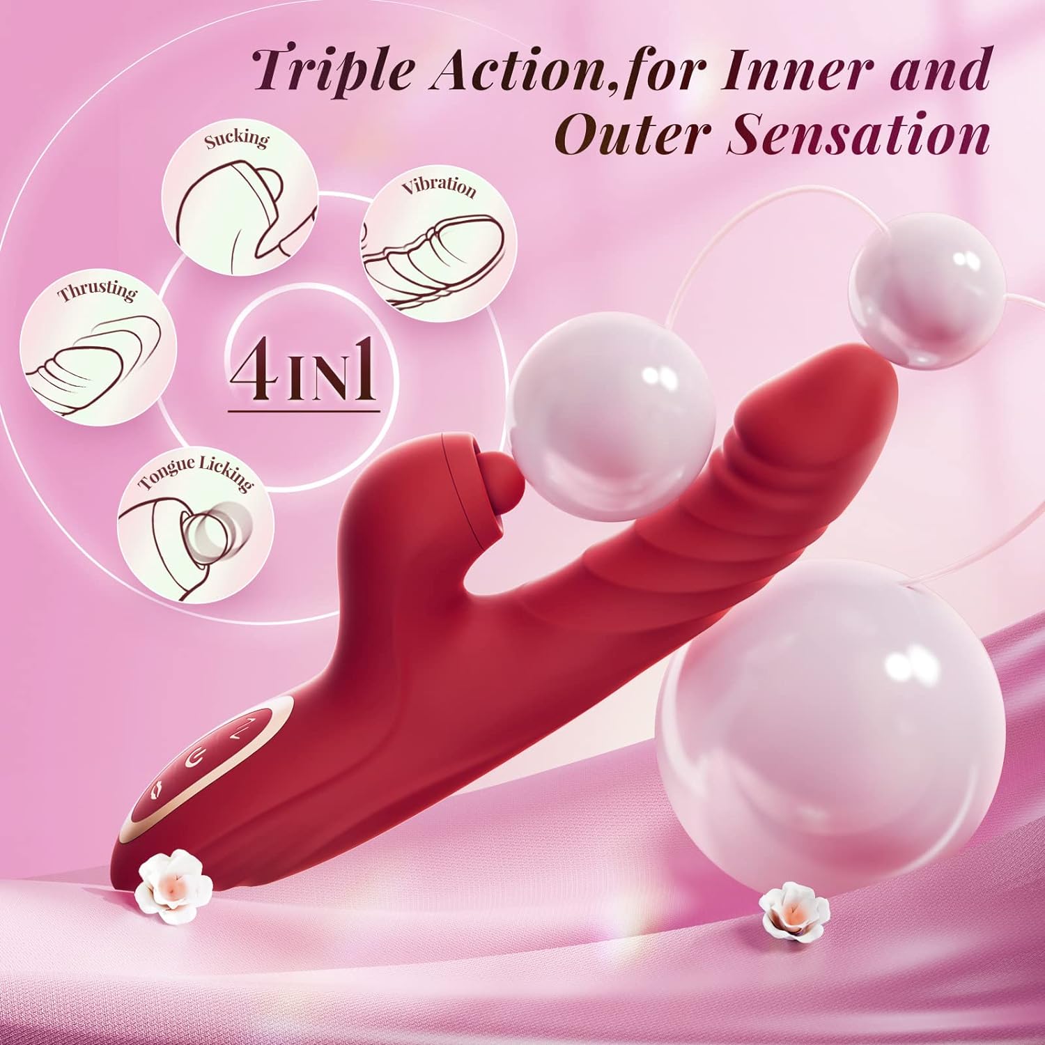 Thrusting Vibrator Dildo - Vixen