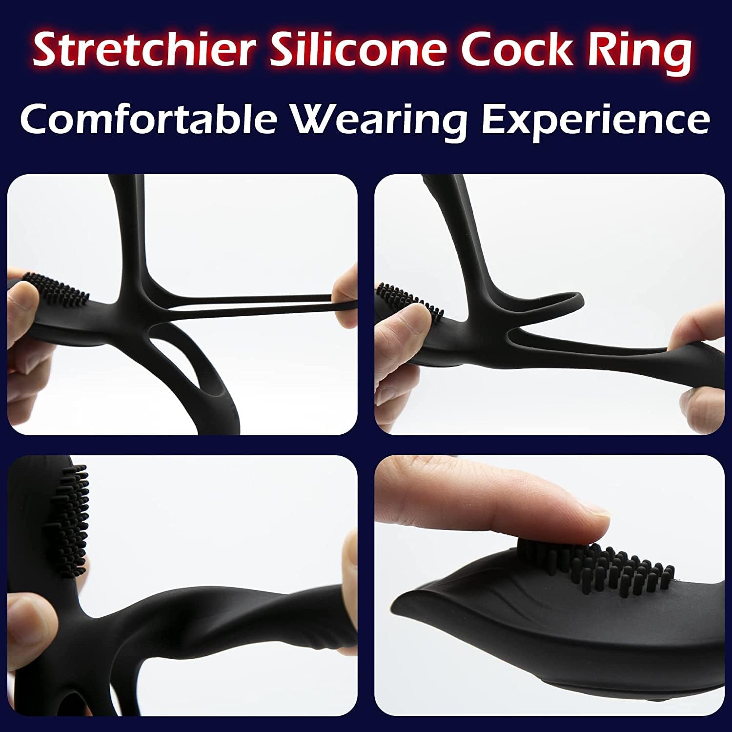 Ultimate Couples' Vibrating Pleasure Ring - Vixen