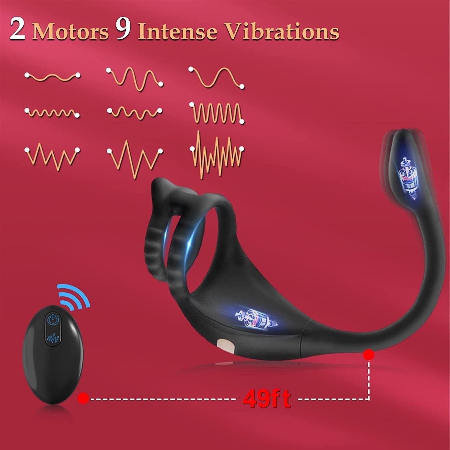 Vibrating Anal Massager Ring - Vixen