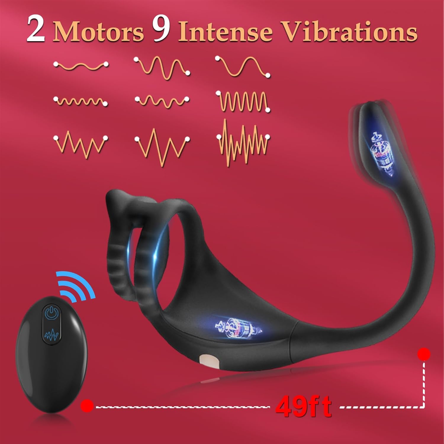 Vibrating Cock Ring Prostate Massager - Vixen