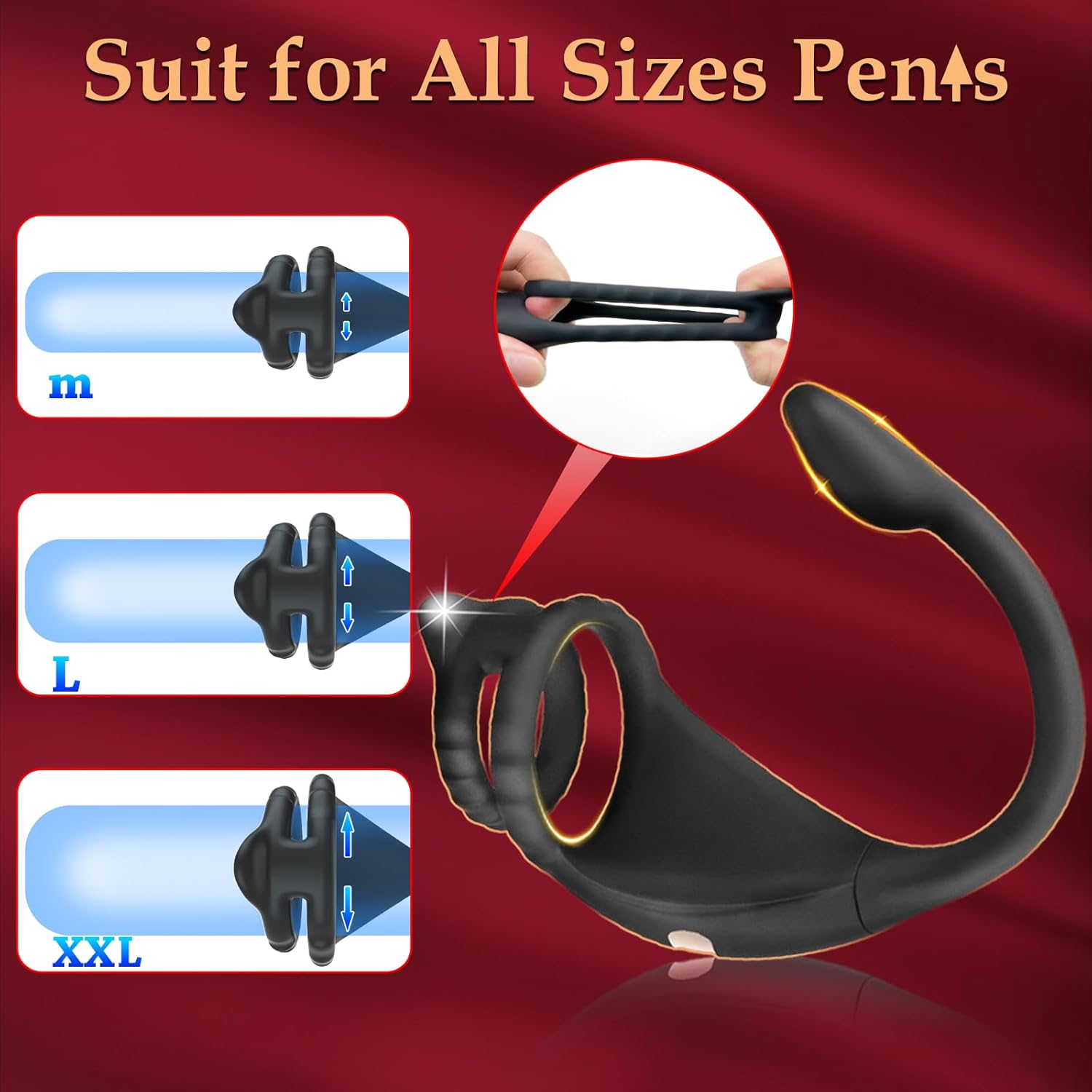 Vibrating Cock Ring Prostate Massager - Vixen