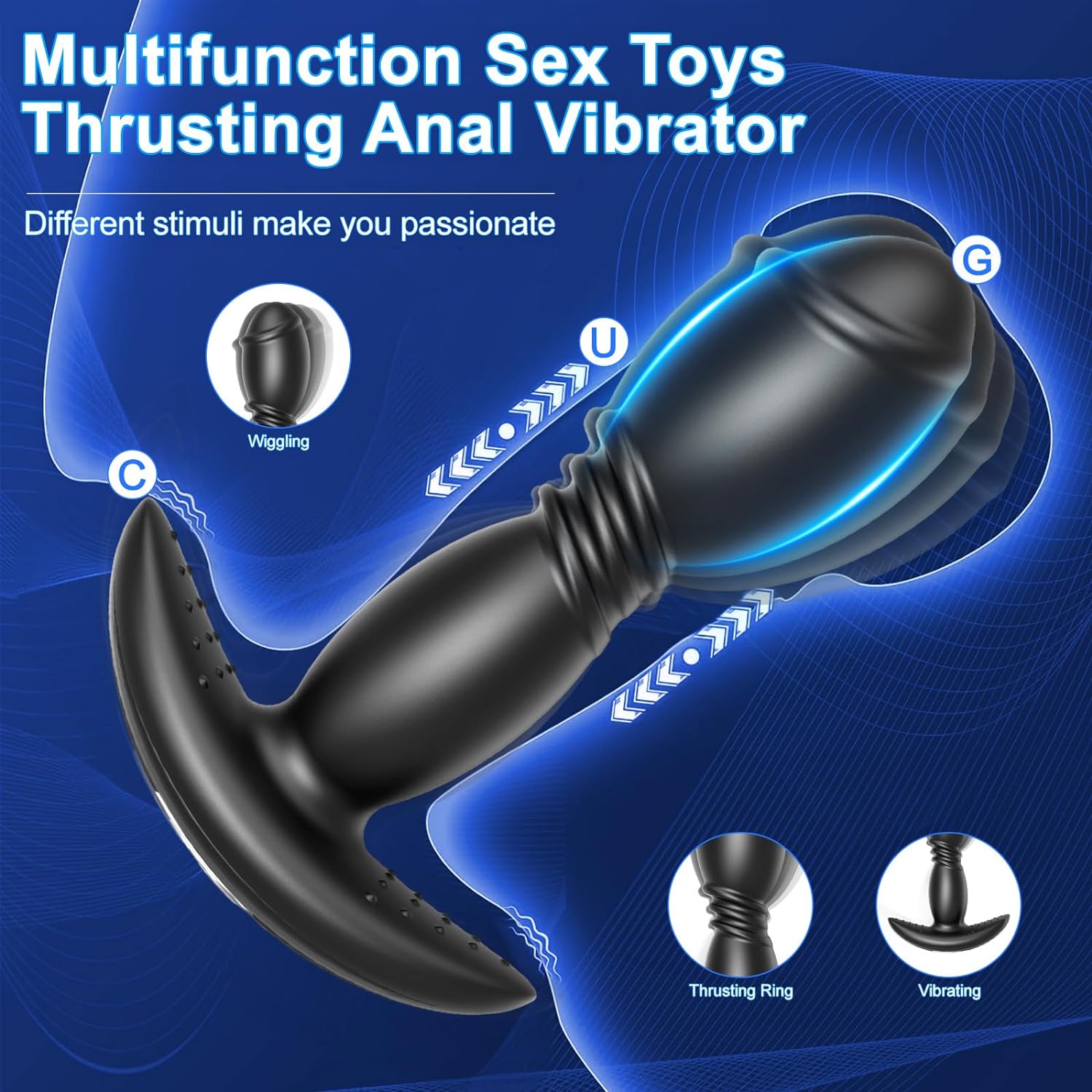 Vibrating Remote Control Butt Plug - Vixen