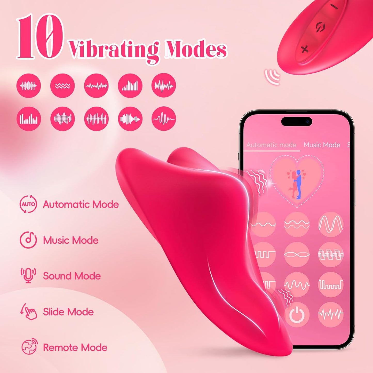 Wearable Couples Vibrator with Remote - Vixen