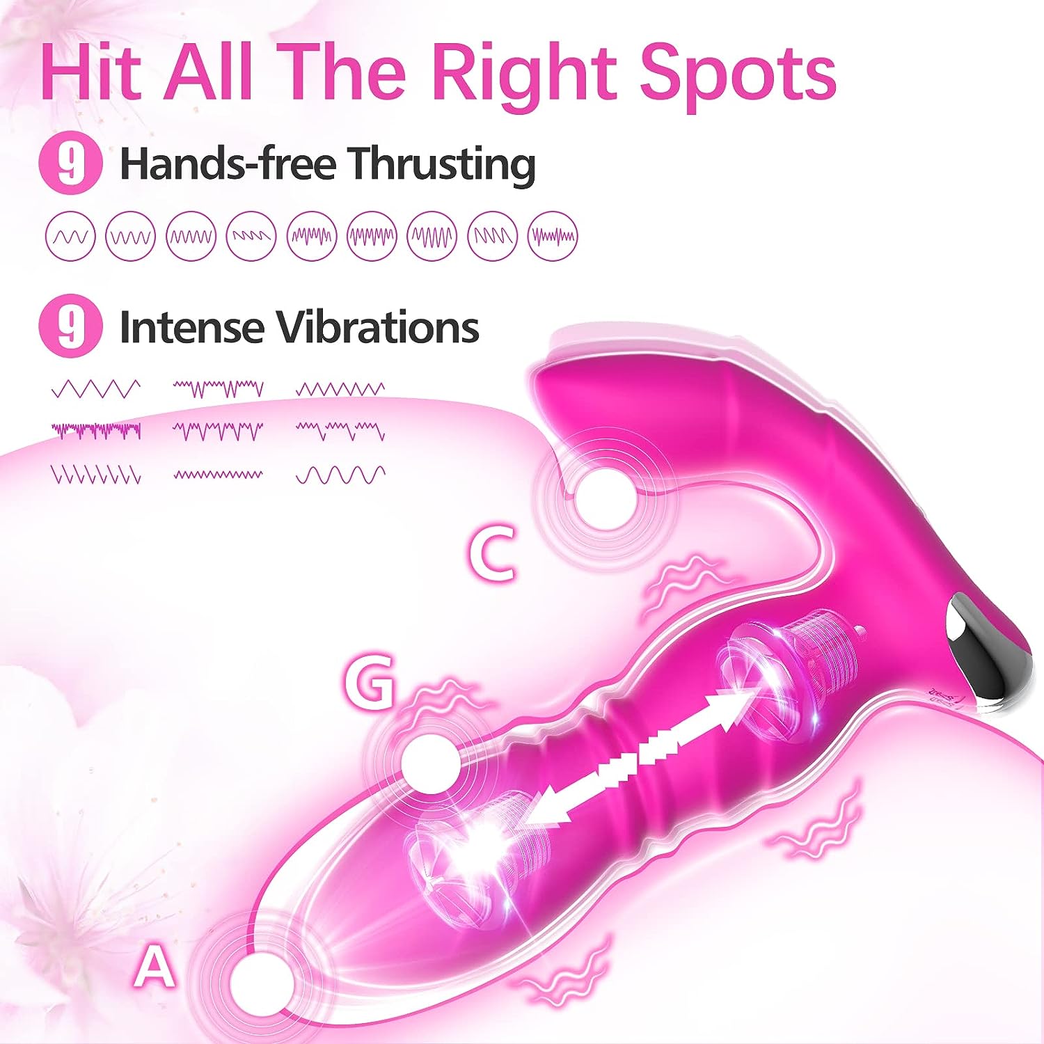 Wearable Thrusting Dildo Clit Stimulator - Vixen