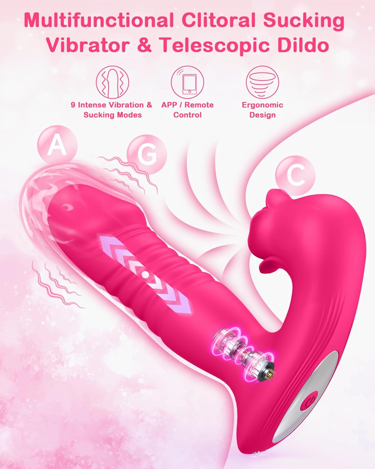 Wearable Thrusting Vibrator Dildo - Vixen