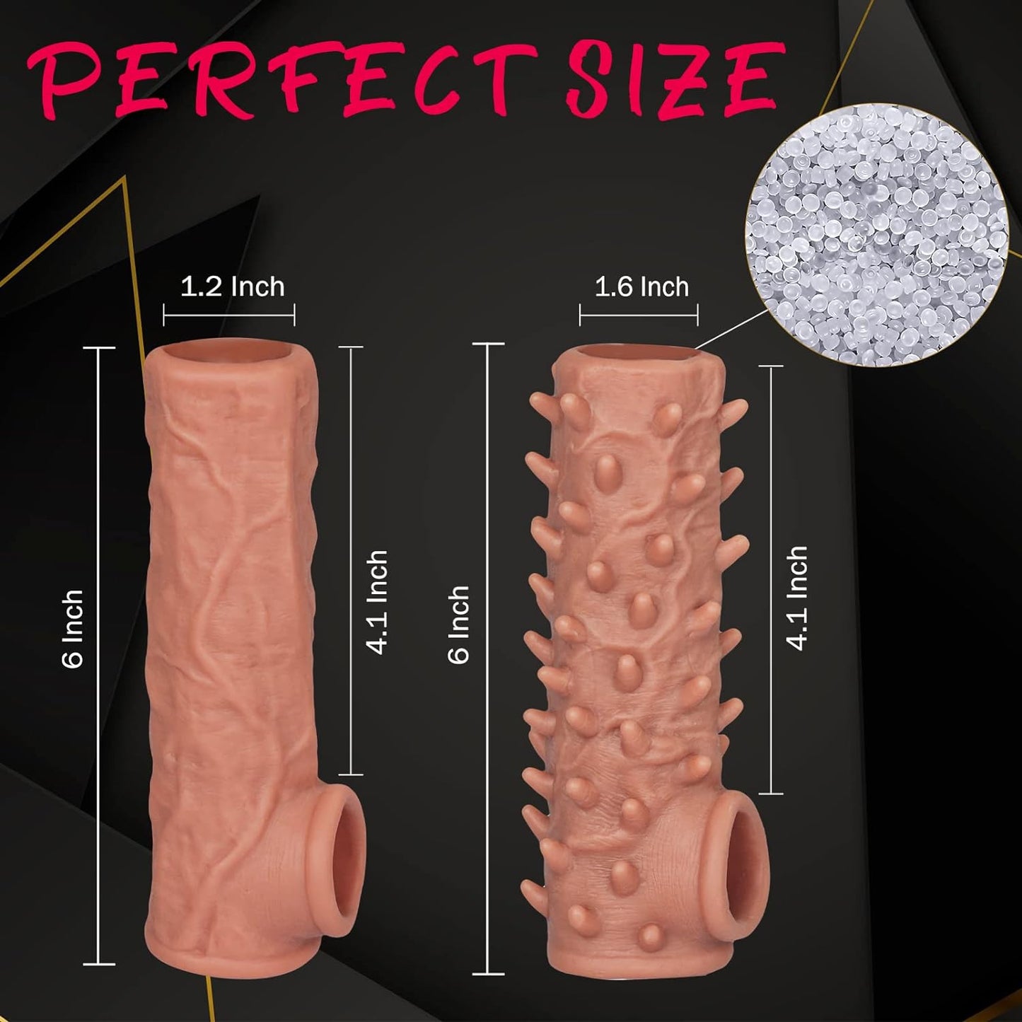 Spiky Silicone Penis Sleeve Set