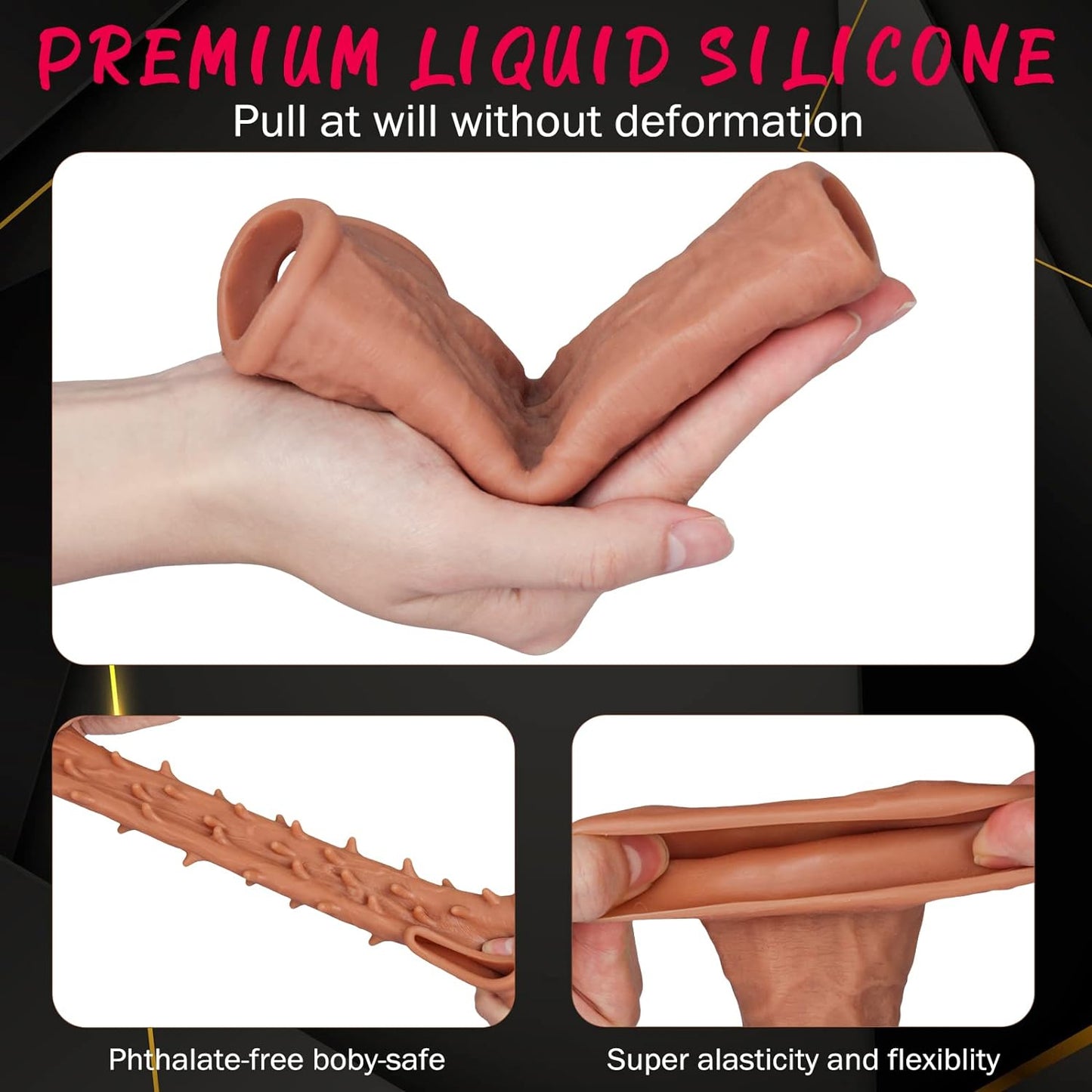 Spiky Silicone Penis Sleeve Set