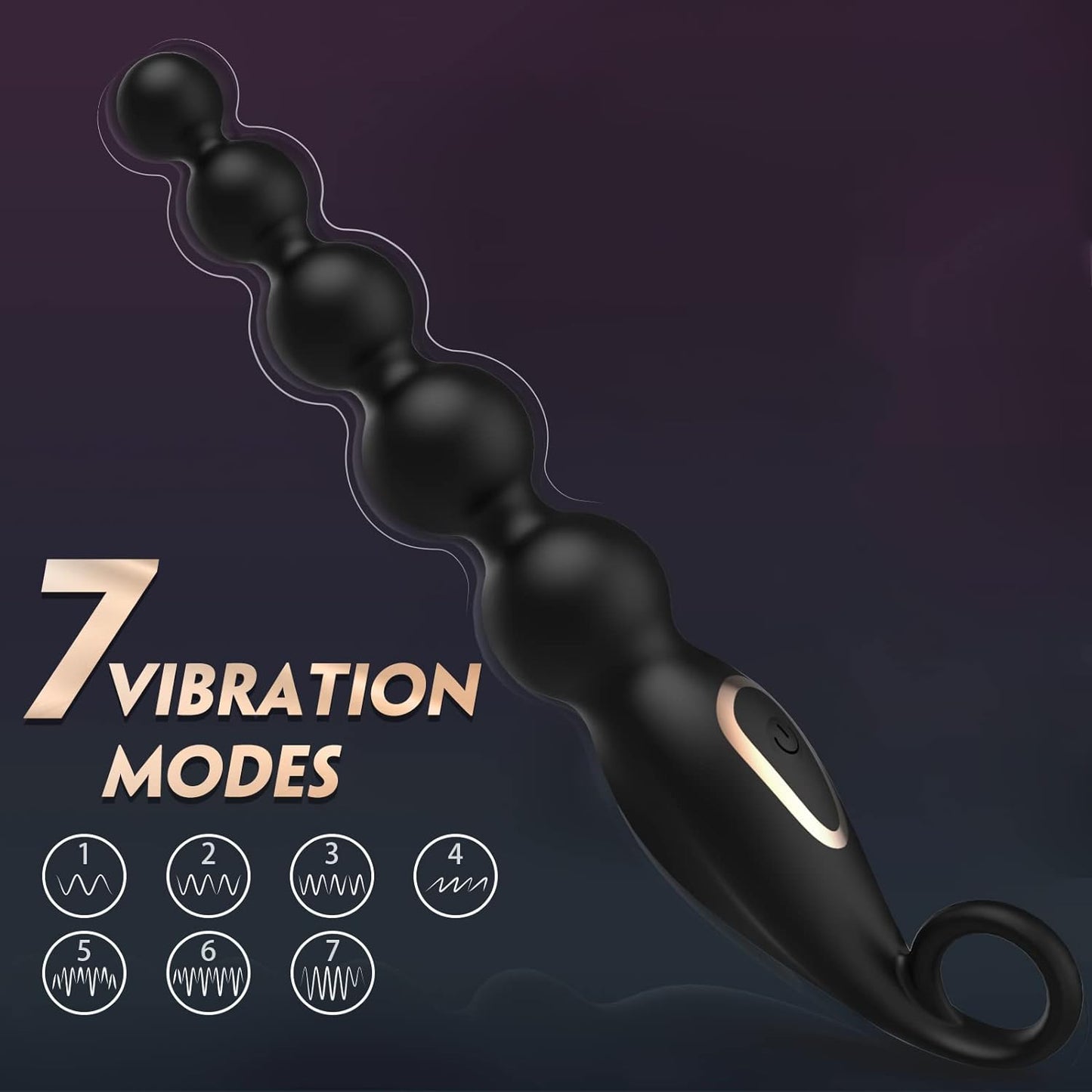 Vibrating Anal Beads Butt Plug